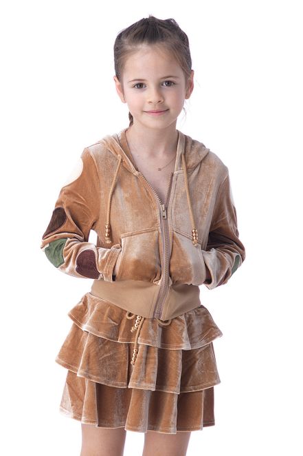 TREVINA VELOUR RUFFLE SET