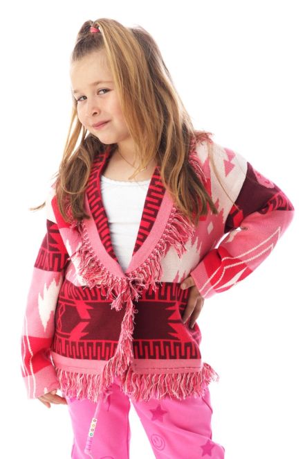 RASINE FRINGE KNIT CARDIGAN