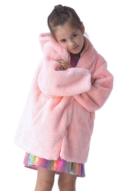IBU FAUX FUR HOODED JACKET