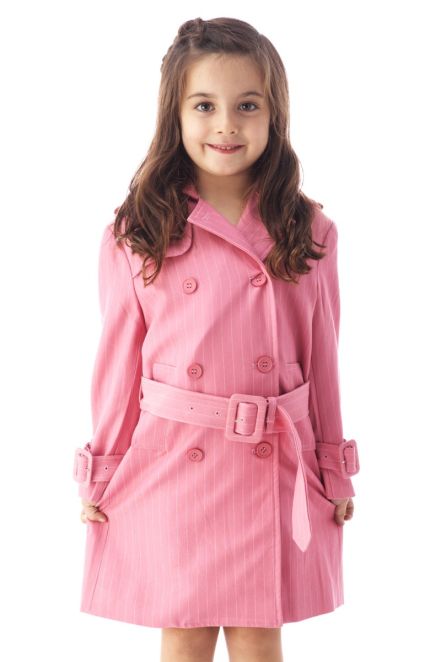 KAMIKO PINSTRIP TRENCH COAT